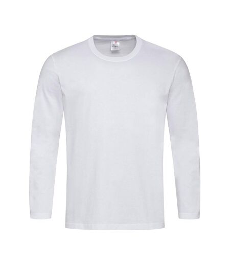 T-shirt À Manches Longues Homme Blanc Stedman