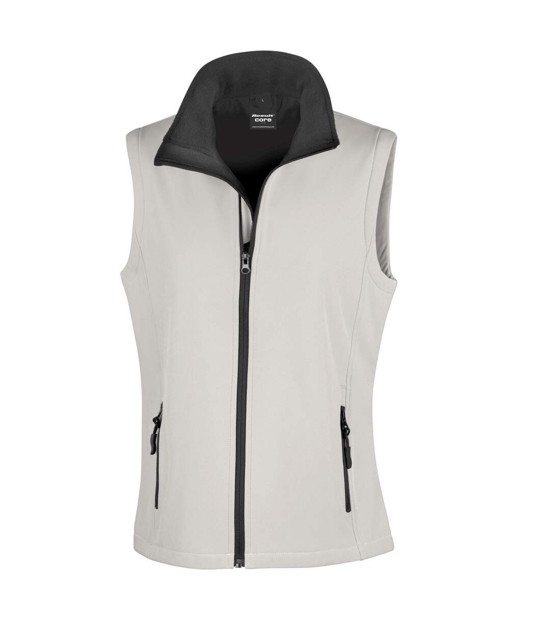 Body Warmer Softshell Pour Femmes/femmes Blanc Noir Result-1