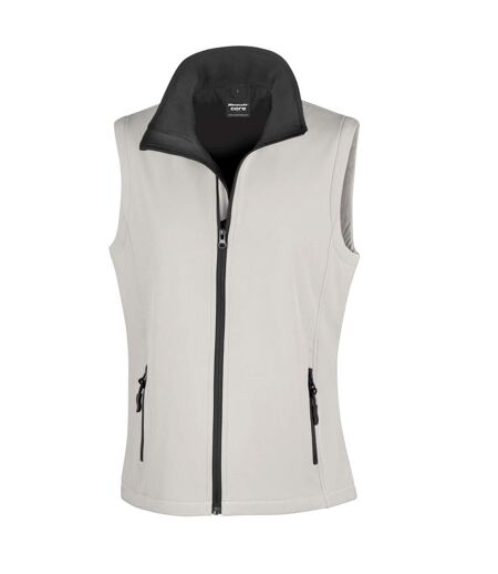 Body Warmer Softshell Pour Femmes/femmes Blanc Noir Result