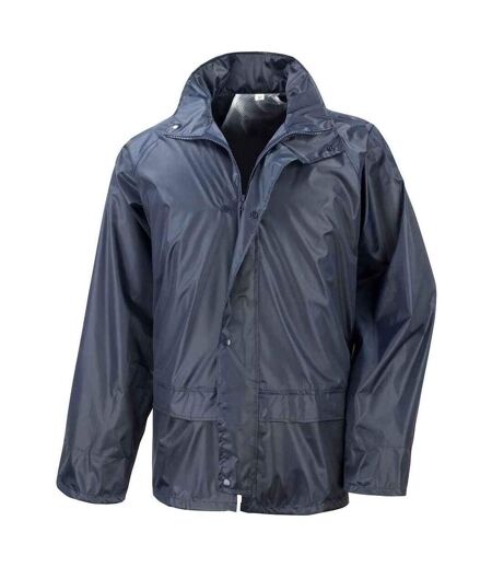 Mens Waterproof Jacket Navy Result Core