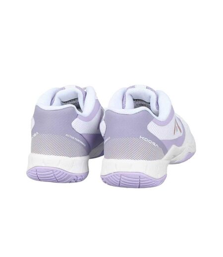 Womens/ladies Netball Shoes White Lilac KooGa