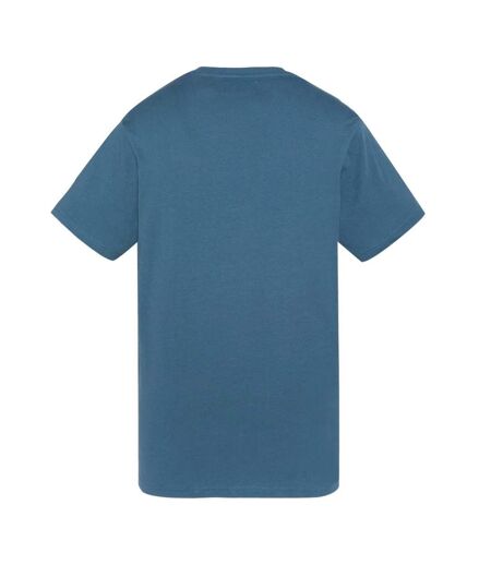 T-Shirt bleu homme schott brode - l