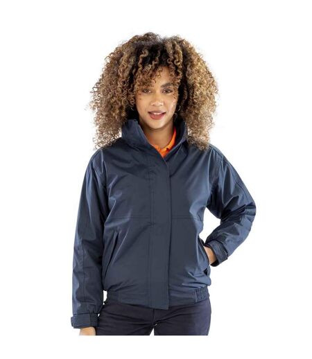 Womens/ladies channel jacket navy Result Core