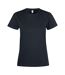 Womens/ladies Premium T-shirt Black Clique-1