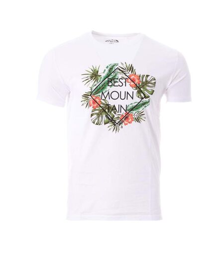 T-shirt blanc homme best mountain 1013 - l