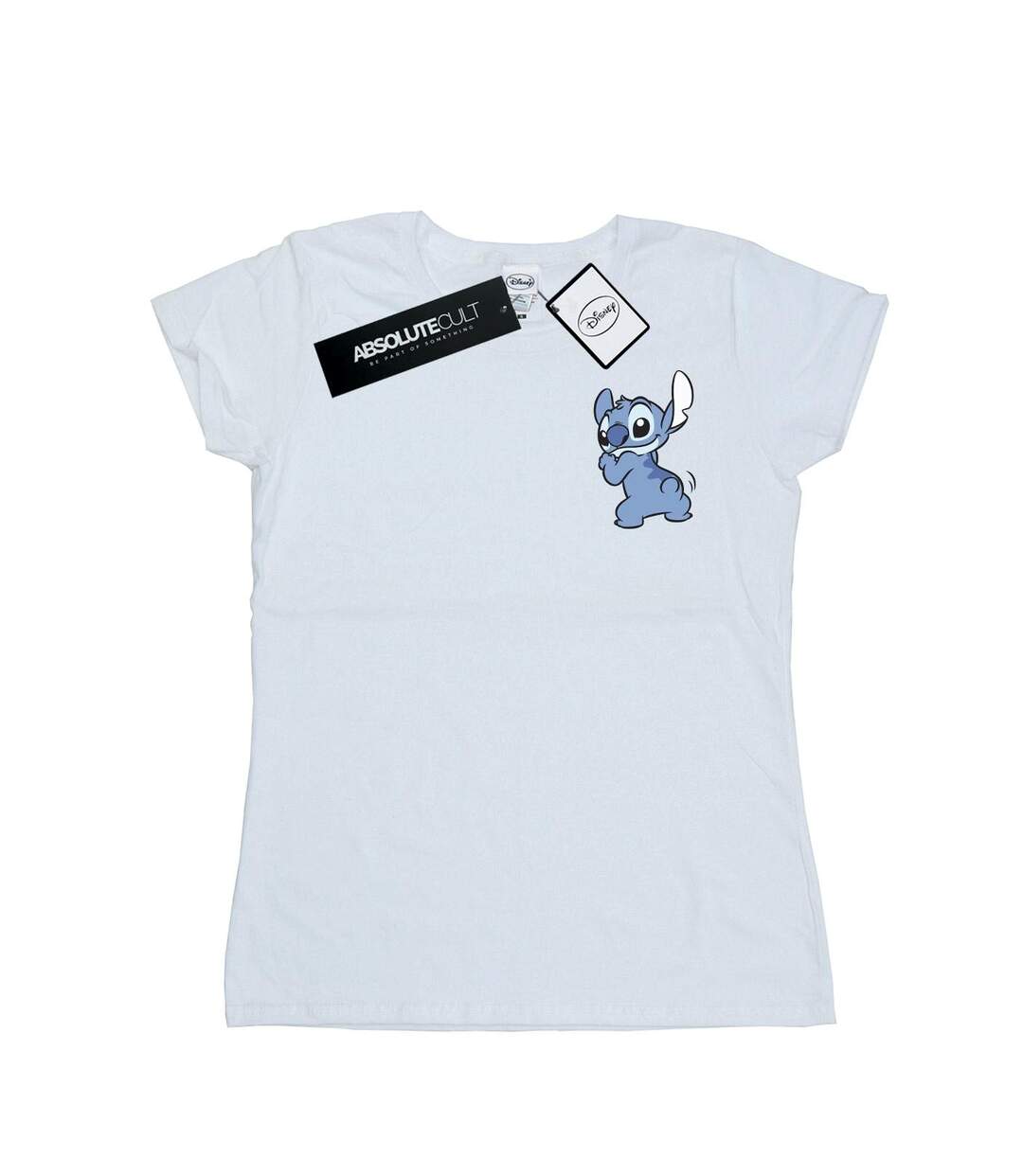 Disney - T-shirt LILO AND STITCH STITCH BACKSIDE BREAST PRINT - Femme (Blanc) - UTBI15586-1