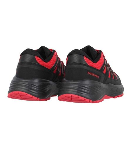 Mens Ortholite Trainers Red Black Karrimor