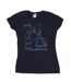 Disney Femme/Les femmes Frozen Magic Christmas Cotton T-Shirt (Bleu marine) - UTBI22075-1