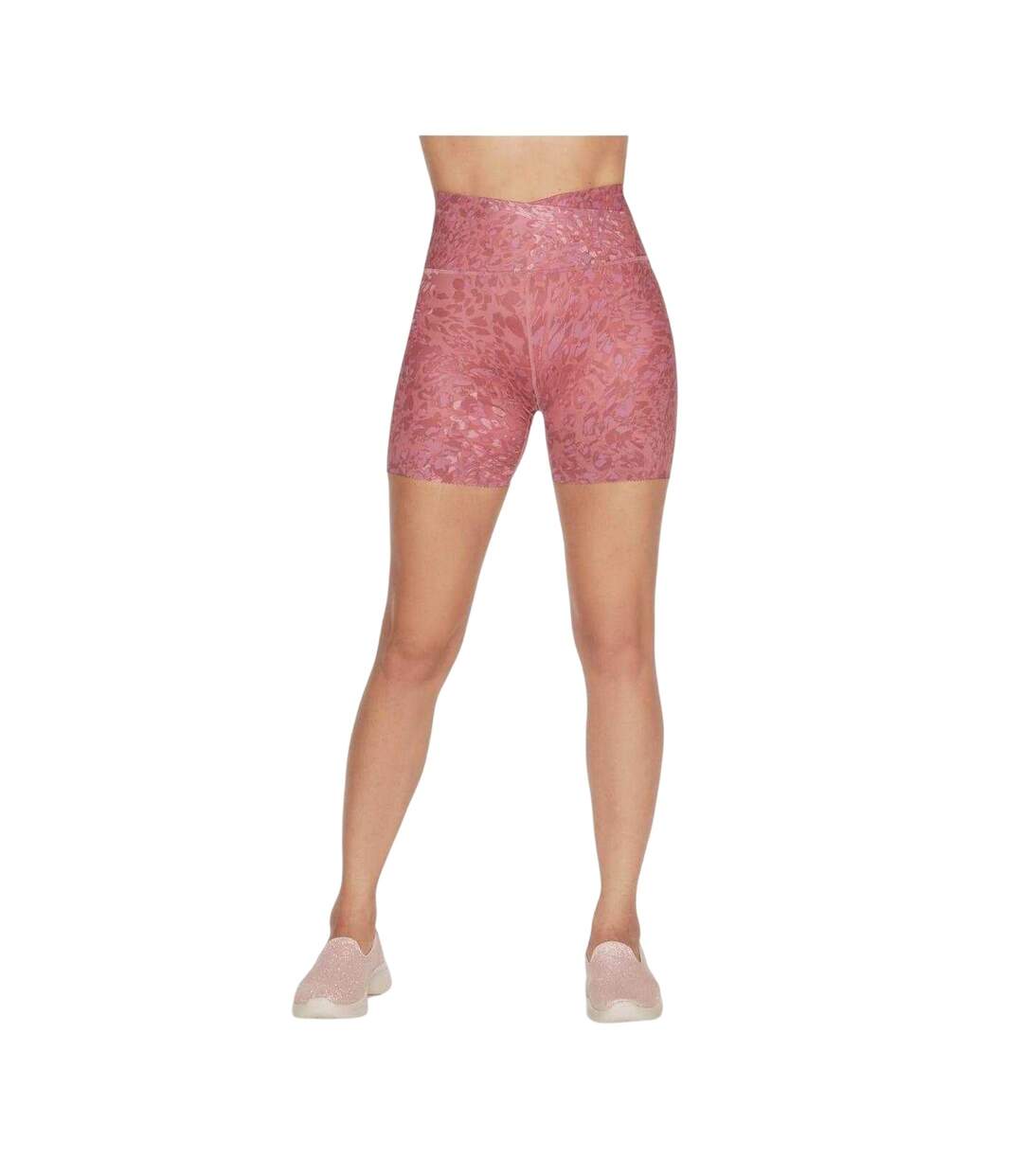 Cuissard De Cyclisme Motif/style Imprimé Léopard Gosculpt Femme Mauve Violet Skechers-1