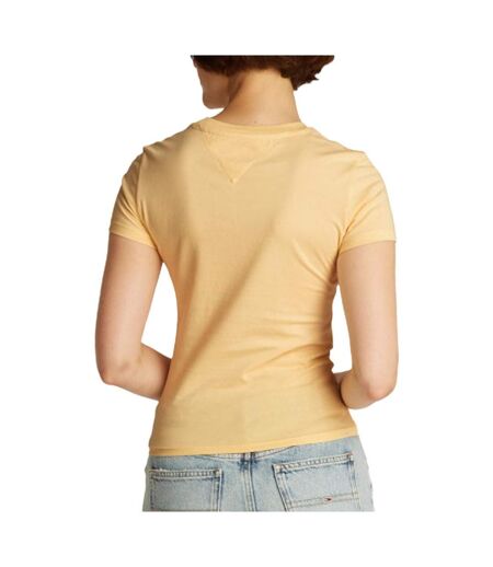 T-shirt jaune femme tommy hilfiger night navy - l