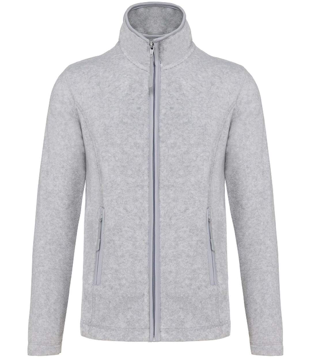 Veste micropolaire zippée - Femme - K907 - gris ash chiné