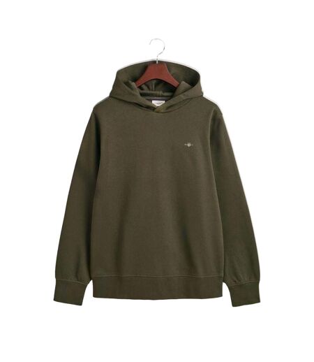 Sweat À Capuche Archive Shield Homme Vert Gant