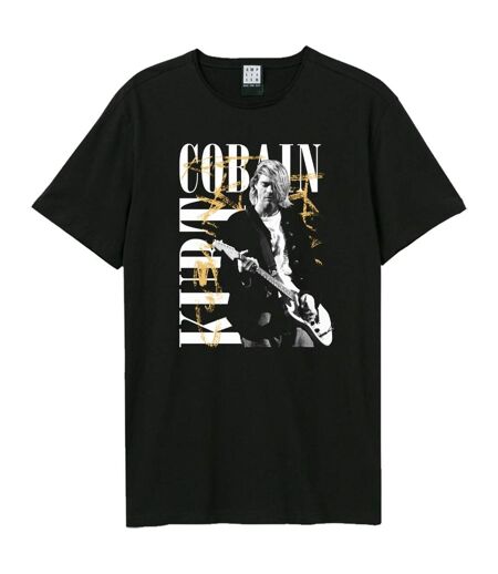 T-shirt Style Kurt Cobain In Concert Bootleg Adulte Noir Amplified