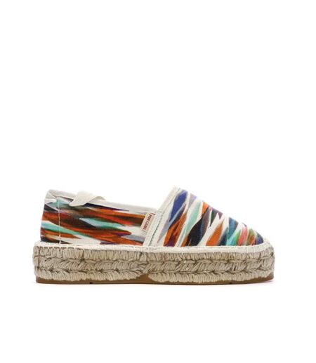 Espadrilles blanches/vertes femme pare gabia la fée