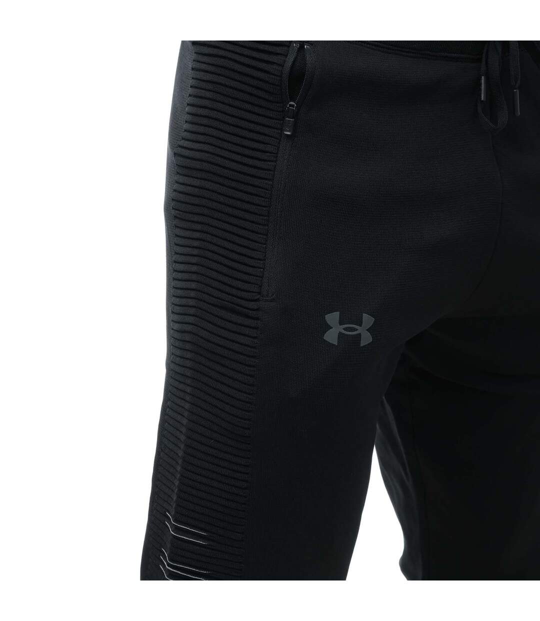 Mens Intelliknit Jogging Bottoms Black Under Armour-3