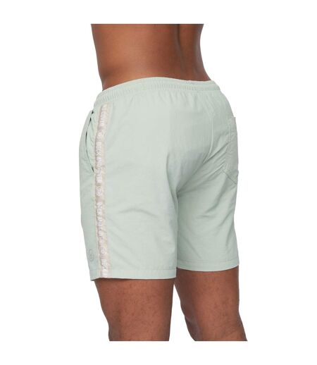 Short De Bain Gathport Homme Vert De Gris Duck And Cover