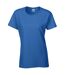 Gildan Ladies/Womens Heavy Cotton Missy Fit Short Sleeve T-Shirt (Royal) - UTBC2665