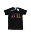 Disney Femmes/Les femmes The Little Mermaid Ariel Graphic Cotton Boyfriend T-Shirt (Noir) - UTBI42712-1