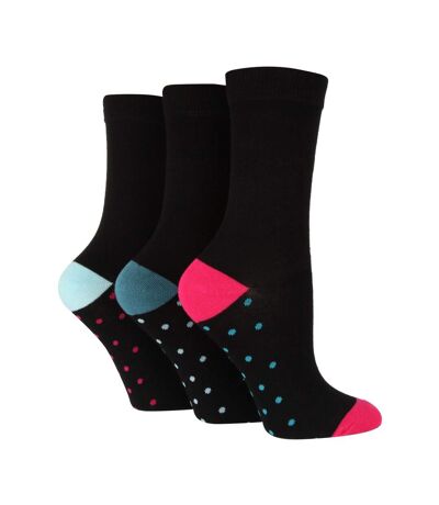 3 Paires - Chaussettes Bambou Unies Originales Couleur