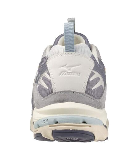 Mens Wave Rider 10 Sportstyle Leather Trainers Grey Mizuno
