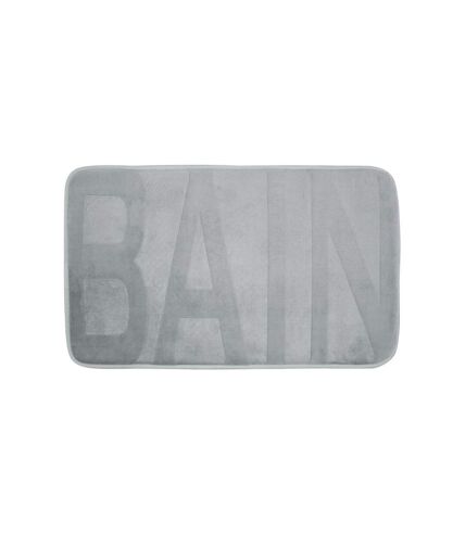 Tapis de Bain Microfibre Relief 45x75cm Gris Clair