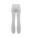 Womens/ladies Flared Yoga Pants Light Grey Marl Brave Soul-3