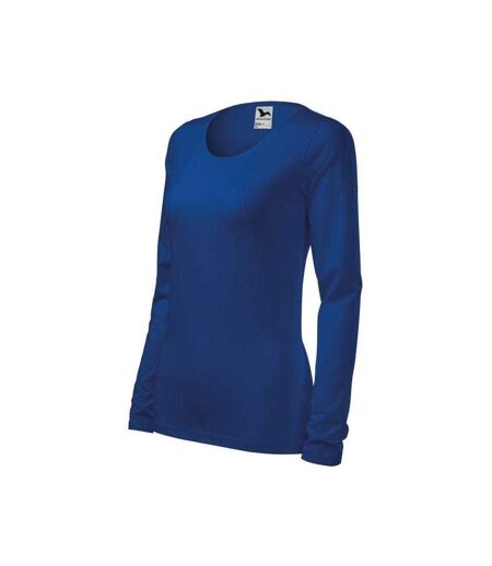 T-shirt Manches Longues Femme Bleu Foncé Malfini