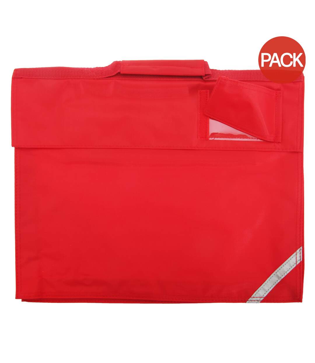 Quadra Junior Book Bag - 5 Liters (Pack of 2) (Bright Red) (One Size) - UTBC4340