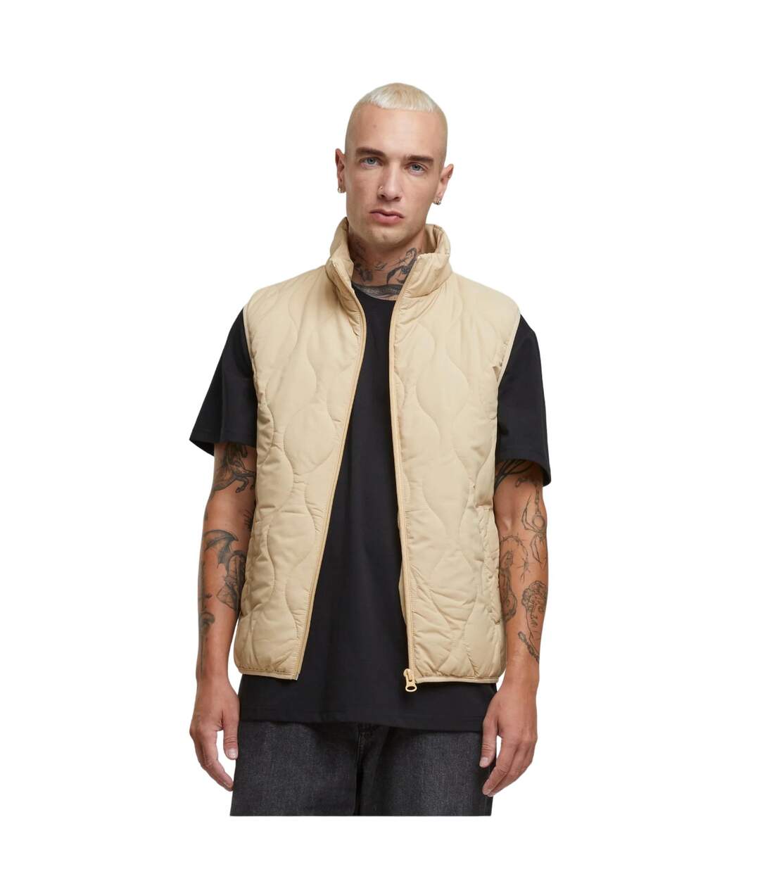 Doudoune Sans Manches Homme Beige Urban Classics-2