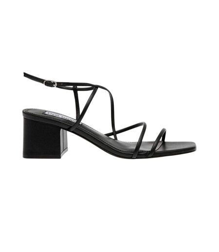 Womens/ladies Block Heel Sandals Black Steve Madden