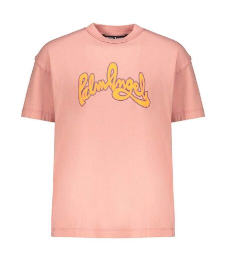 T-shirt Motif/style Logo Seasonal Adulte Rose Palm Angels