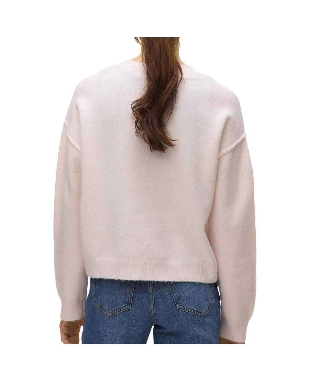 Pull rose femme vero moda besti-2