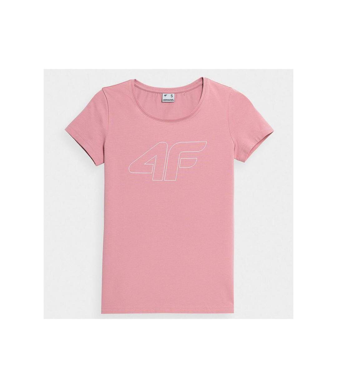 T-shirt Motif/style Imprimé Femme Rose 4F-1