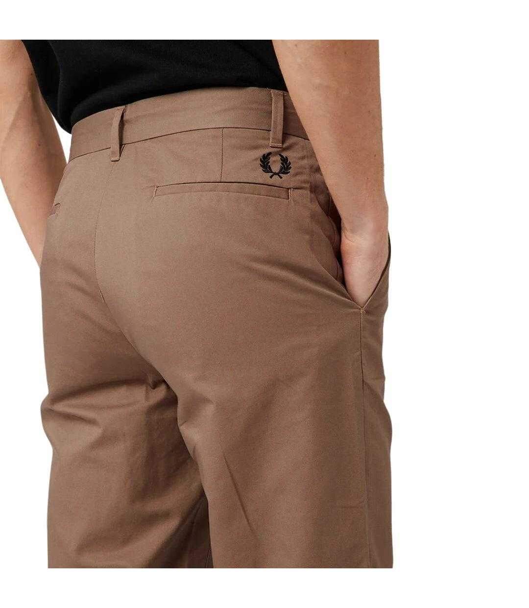 Pantalon Homme Marron Fred Perry-1
