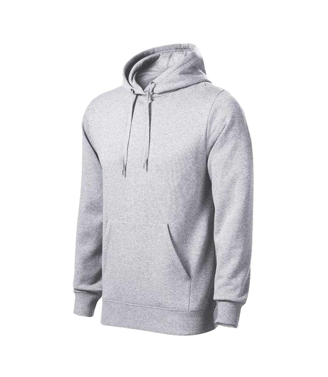 Sweat À Capuche Cape Homme Gris Clair Malfini-3