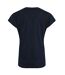 Womens/ladies no rain no flowers slub pocket t-shirt navy Weird Fish-2