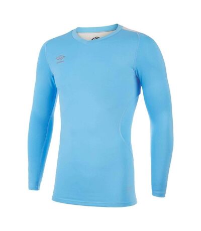 Umbro Mens Elite V Neck Base Layer Top (Sky Blue)