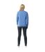 Unisex adult denali recycled cotton undyed sweatshirt heather blue Iqoniq-4