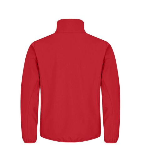 Mens Classic Soft Shell Jacket Red Clique