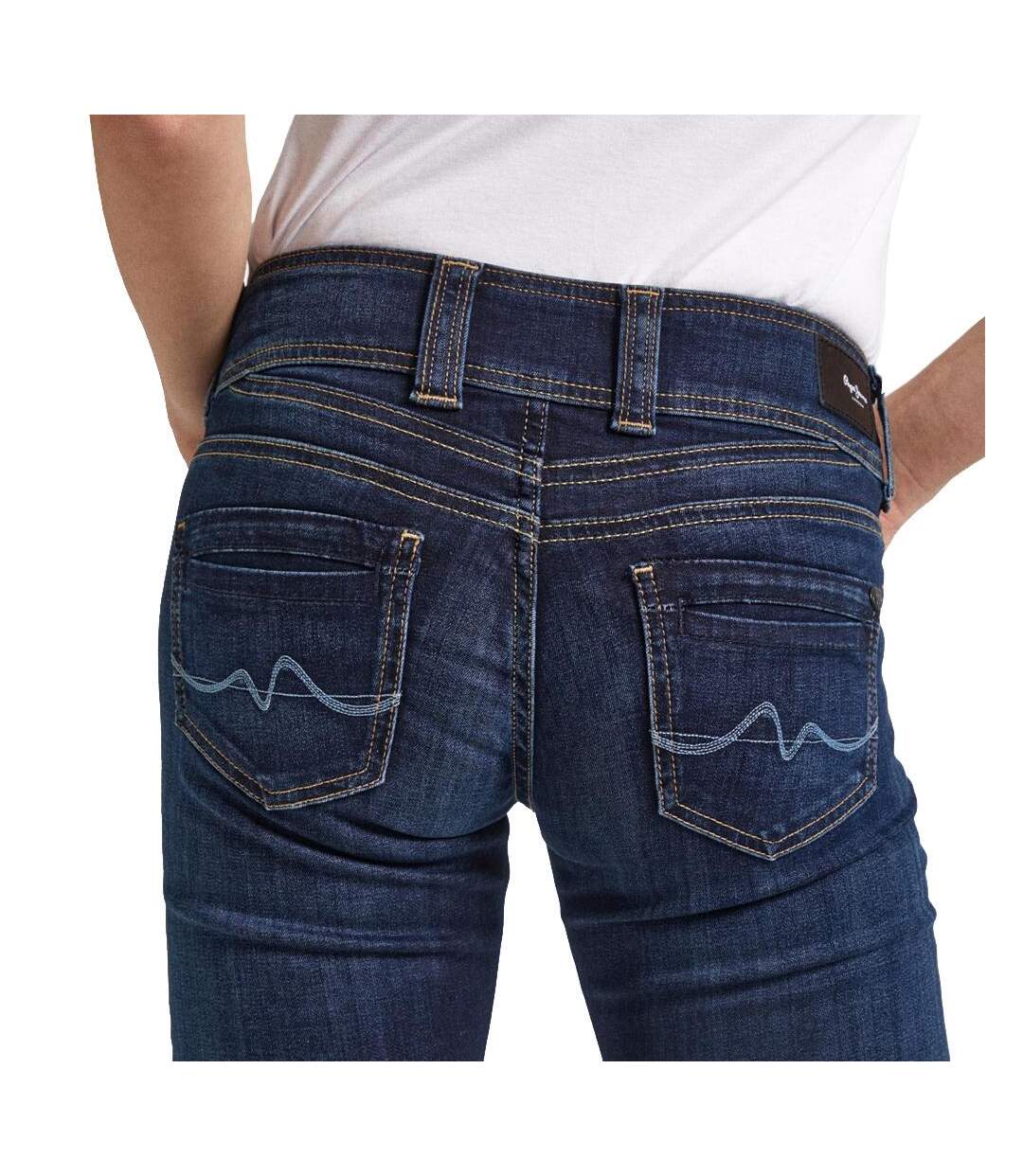 Jean regular-fit bleu foncé femme pepe jeans gen - 27-2