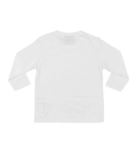 T-shirt Manches Longues Motif/style Uni Bébé Blanc Larkwood