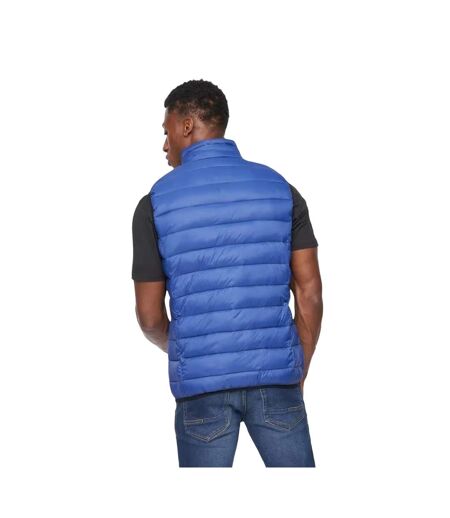 Mens Gattering Quilted Gilet Royal Blue Crosshatch
