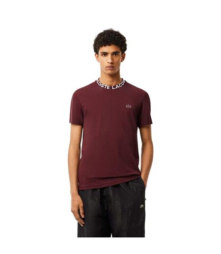 T-shirt Homme Rouge Bordeaux Lacoste