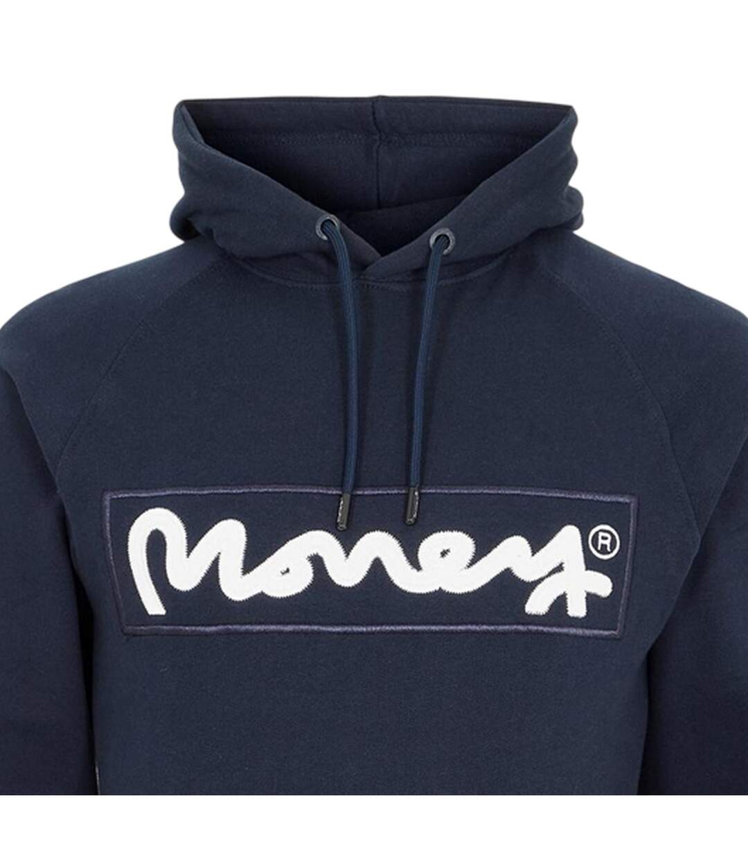 Mens Sig Hells Cotton Hoodie Navy Money-3
