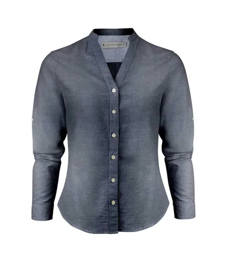 Chemisier Townsend Femme Bleu Marine James Harvest