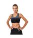 Brassière De Sport Motif/style Ombré Femme Noir Gris USA Pro-2