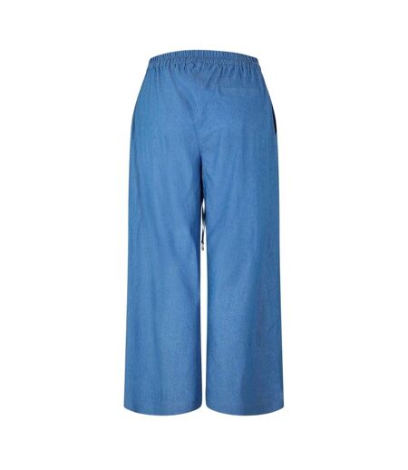 Pantalon Motif/style Uni Femme Bleu Pâle Biba