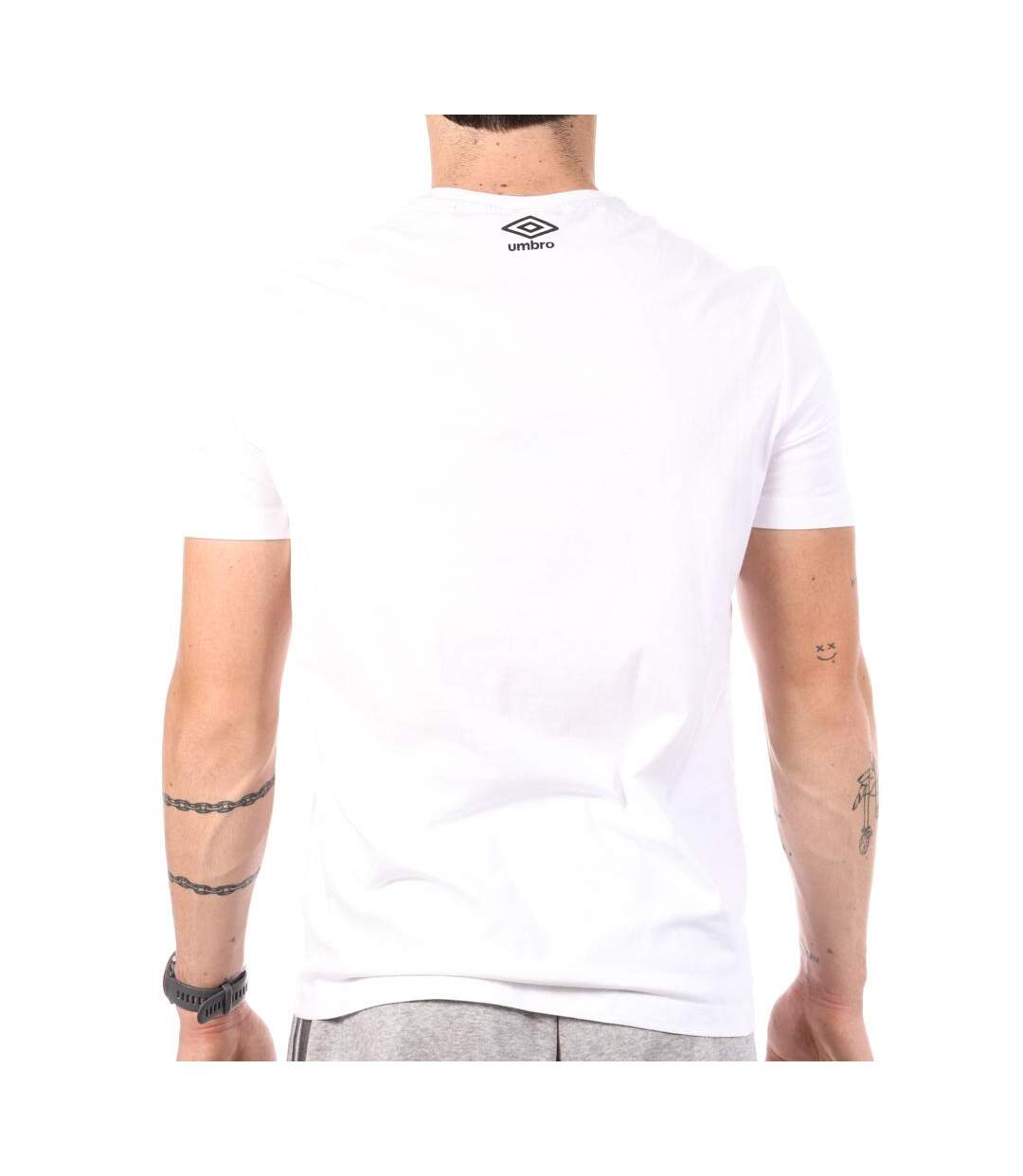 T-shirt blanc homme umbro outl net-2