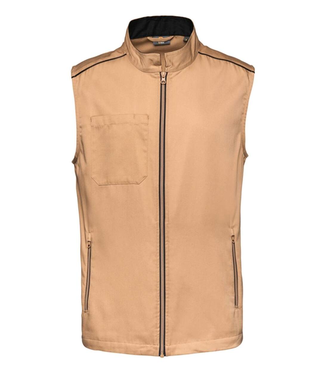 Gilet sans manches DayToDay - Homme - WK6148 - beige camel et noir