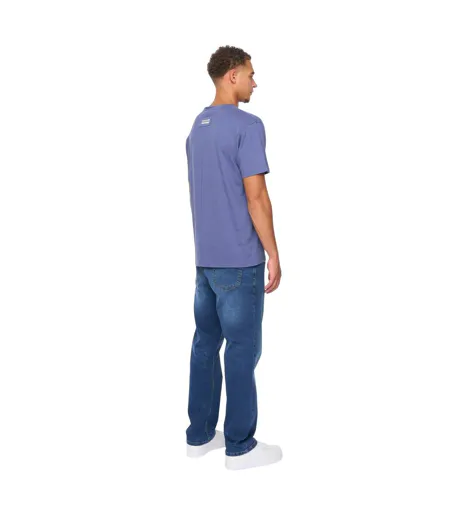 Mens Cramptone T-shirt Denim Blue Duck And Cover